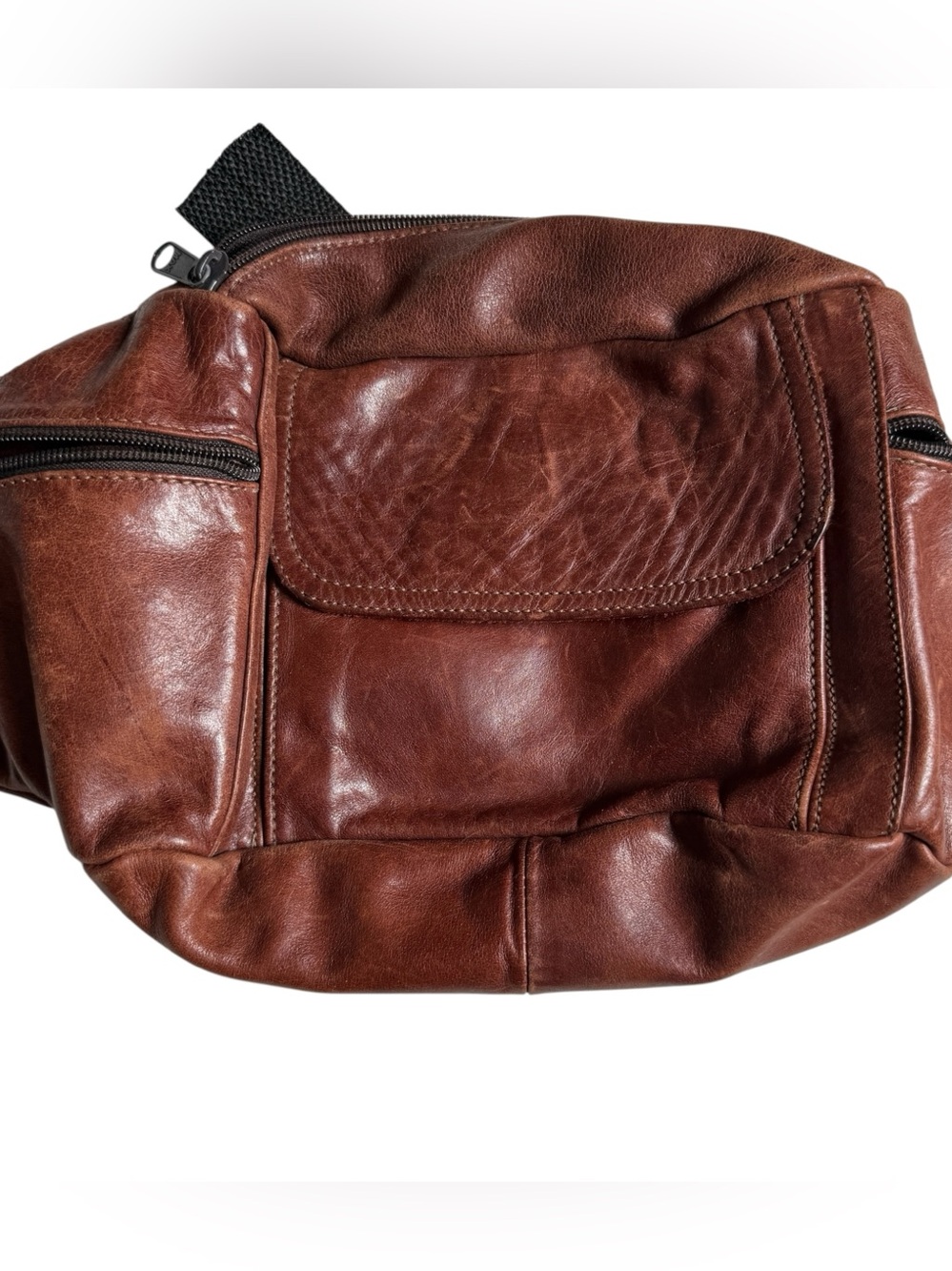 VTG Don Angel Leather Bag Money Waist Belt Fanny Purse Pack Hip Pouch Travel